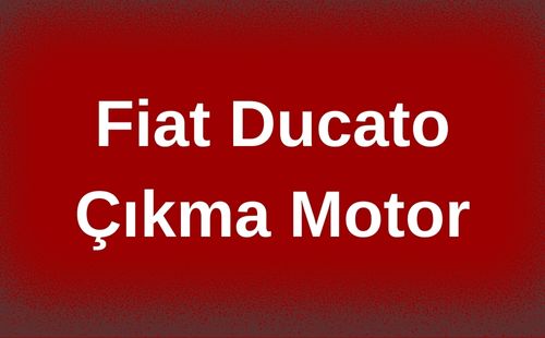 Fiat Ducato Çıkma Motor
