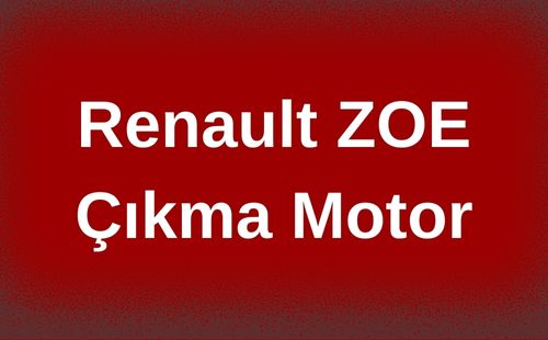 Renault ZOE Çıkma Motor